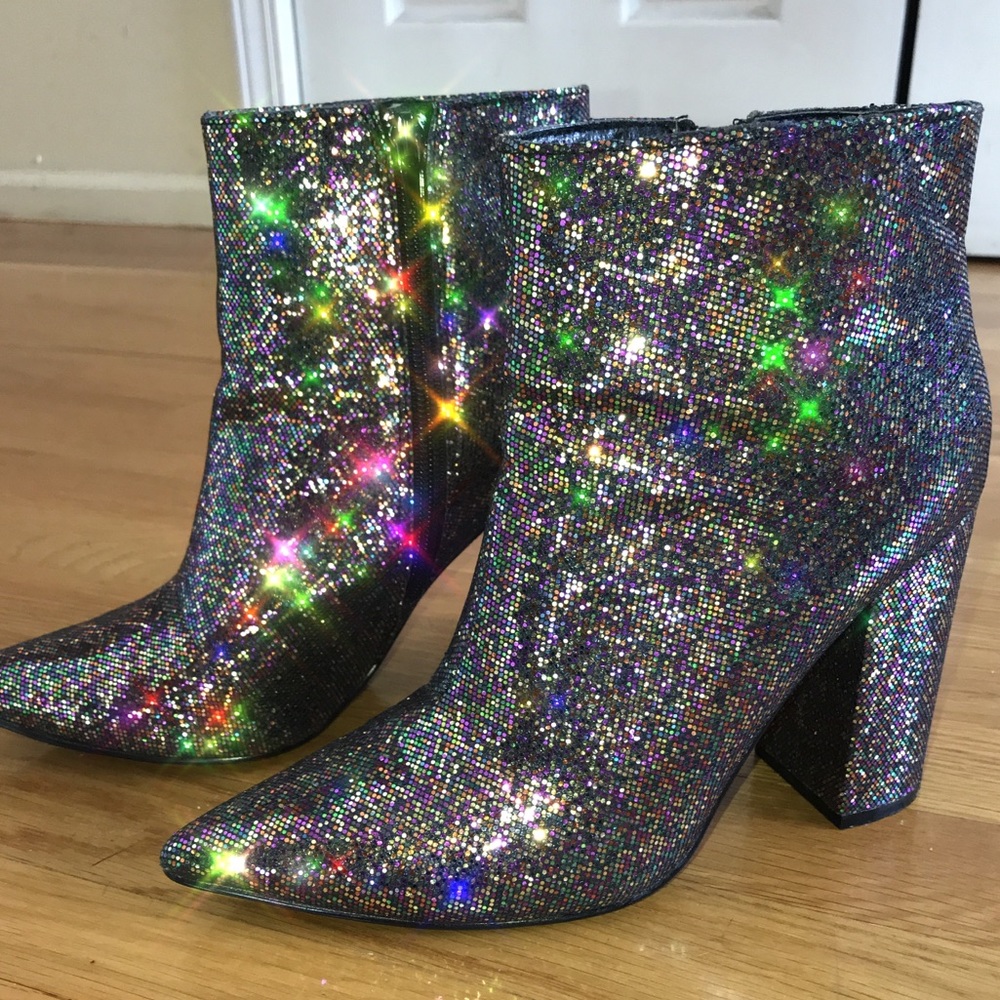 Sequin boots